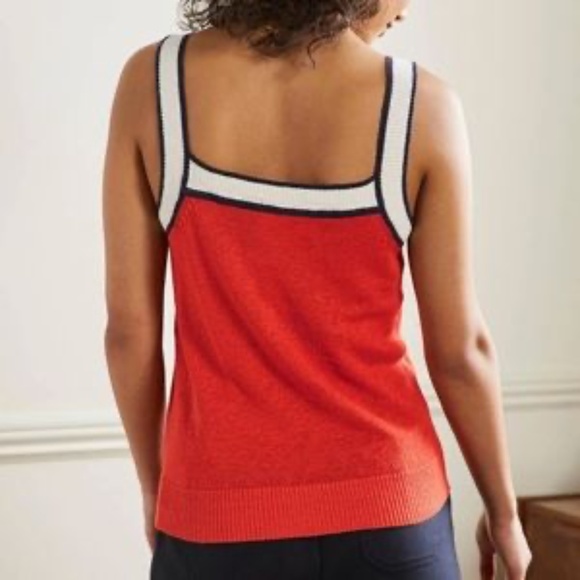 NWT Boden Square Neck Linen Tank - Picture 2 of 6